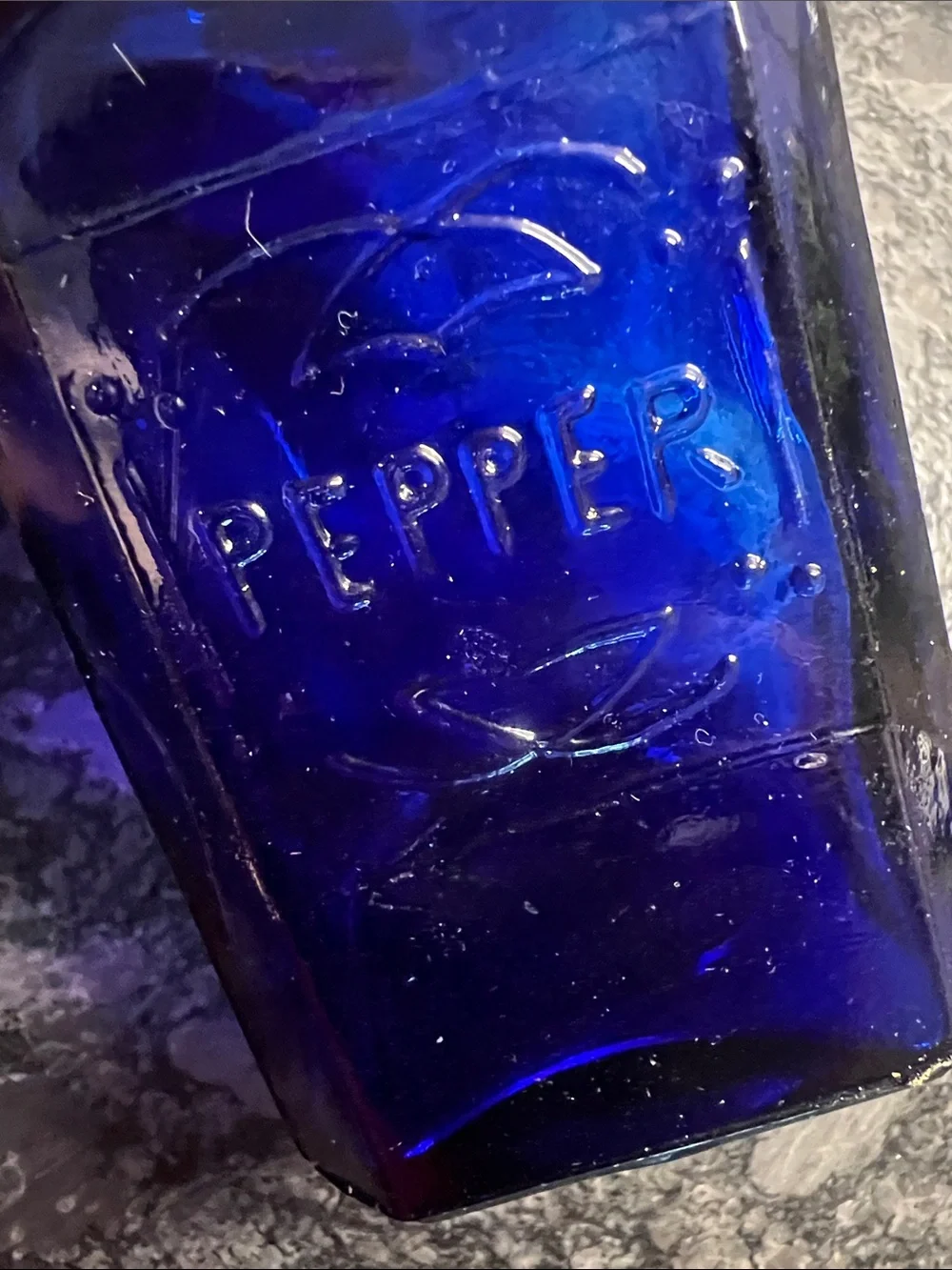 Cobalt Blue Glass Salt and Pepper Shaker Set